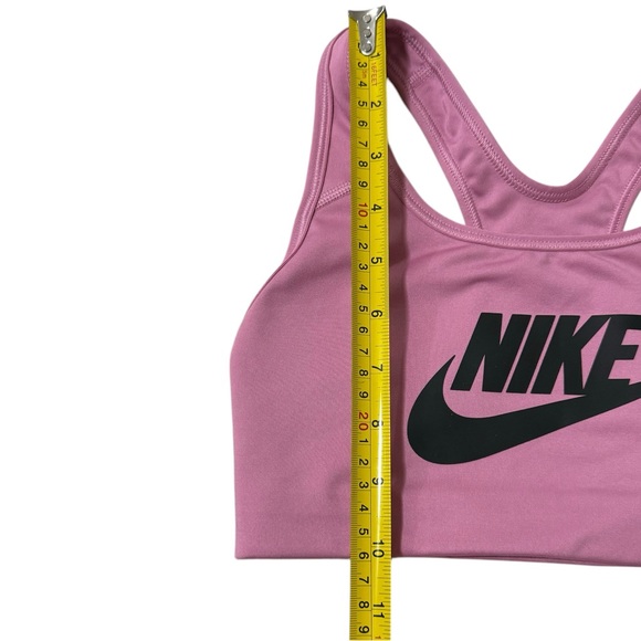 Nike Women’s SWOOSH Pink & Black Athletic Sports Bra  Racerback Size XS - Picture 3 of 5